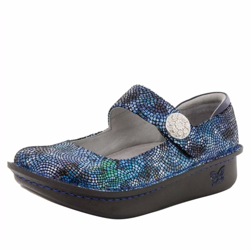 Alegria Womens Paloma Flat Shoe, Fandamonium Blues - Picture 1 of 6